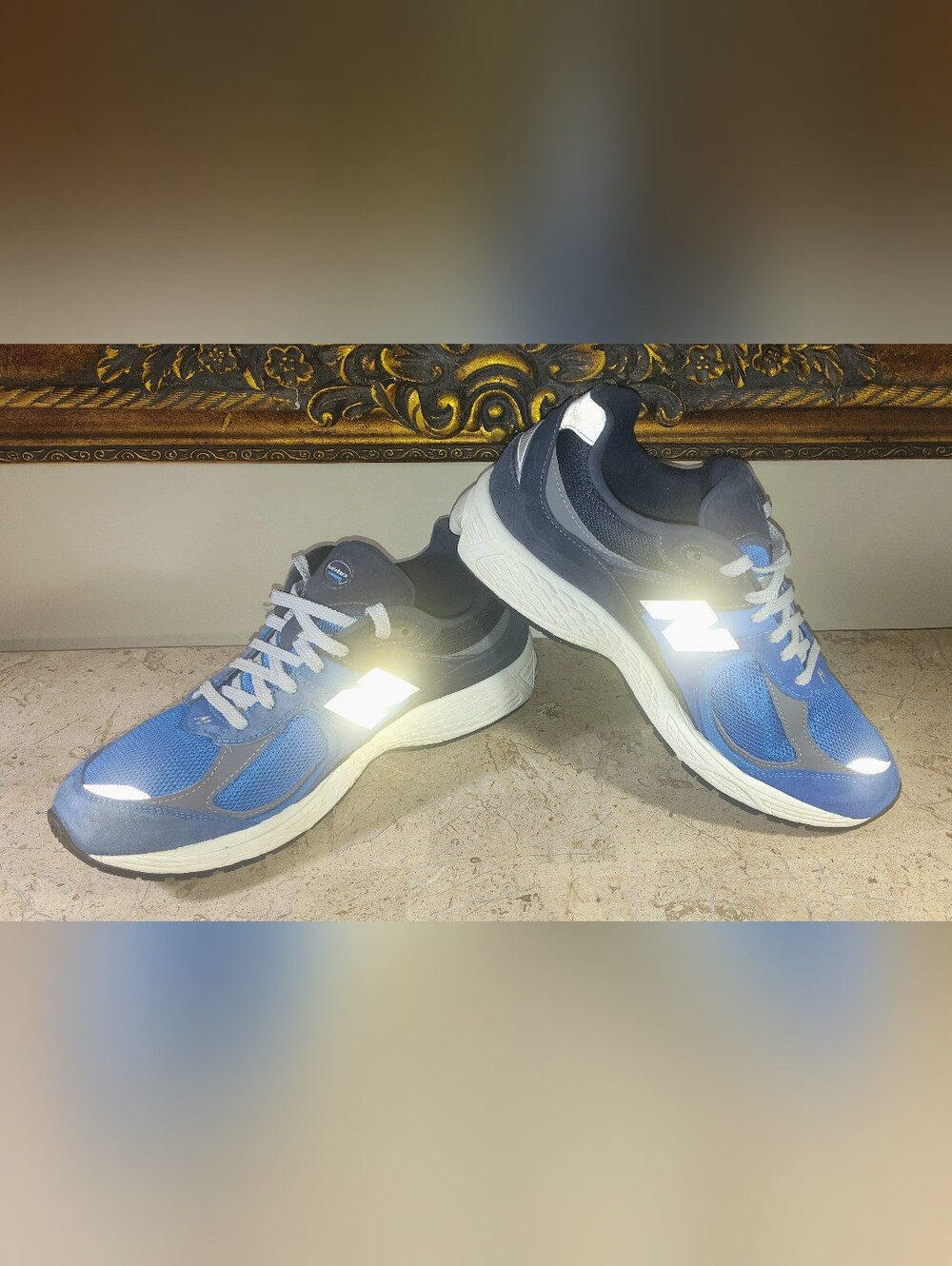 New Balance 2002R Men's Blue Reflective Running Sneakers - Unisex